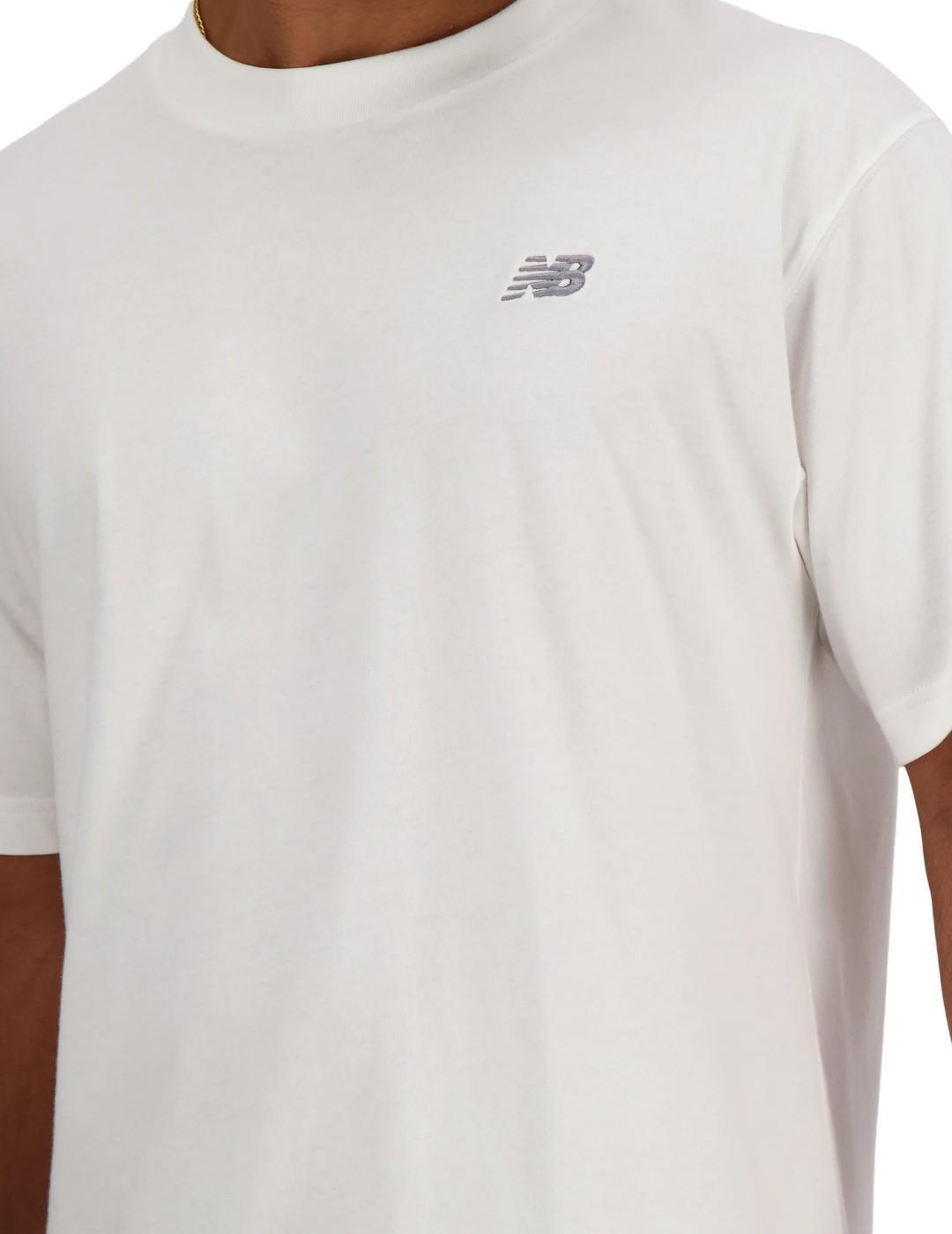 Camisetas para Hombre New balance  Blanco 3/6