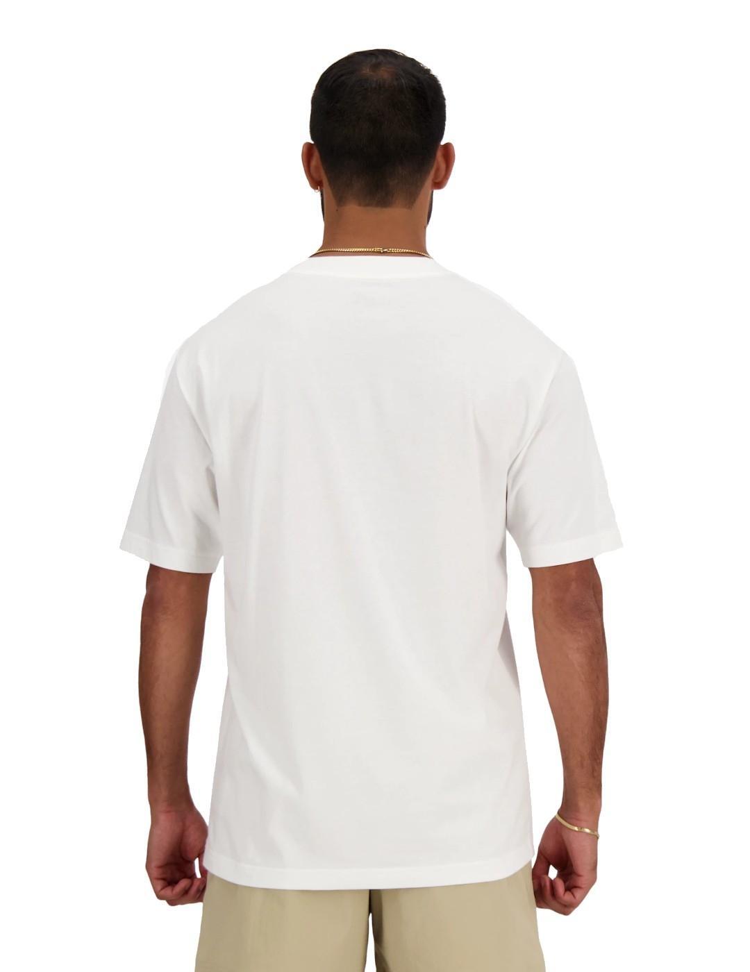 Camisetas para Hombre New balance  Blanco 2/6