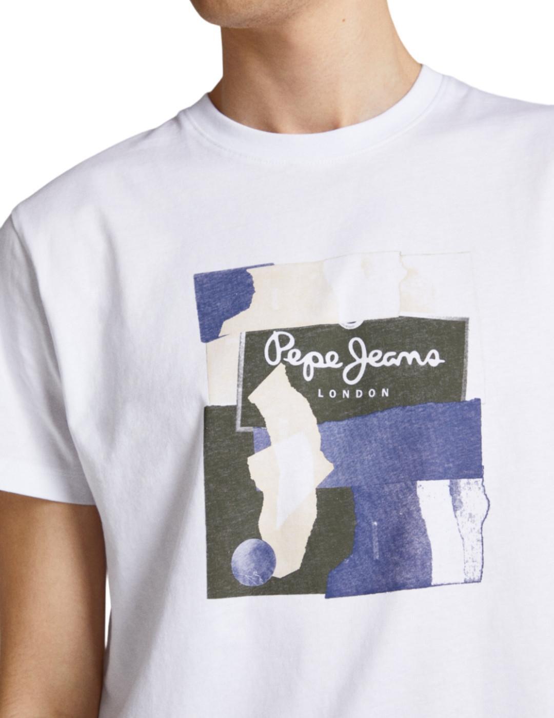 Camisetas para Hombre Pepe jeans  Blanco 4/4