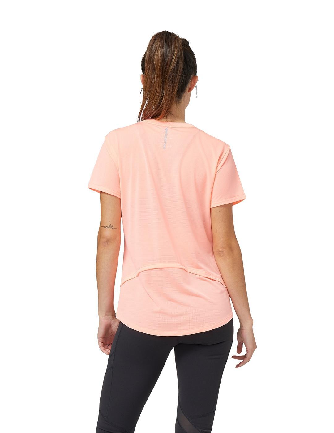 Camiseta de manga corta para Mujer New balance Accelerate  Rosa 4/4