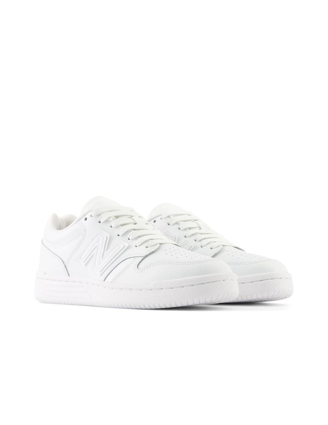 Baskets pour enfant New balance 480 Blanc. 3/7