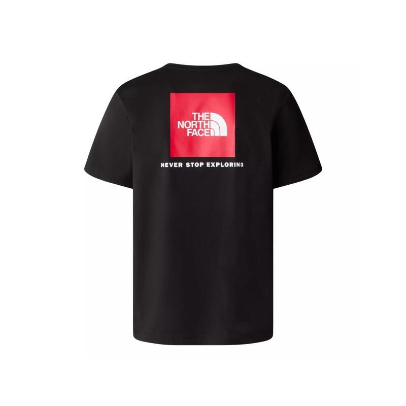 Camiseta TNF Red Box Hombre Negro