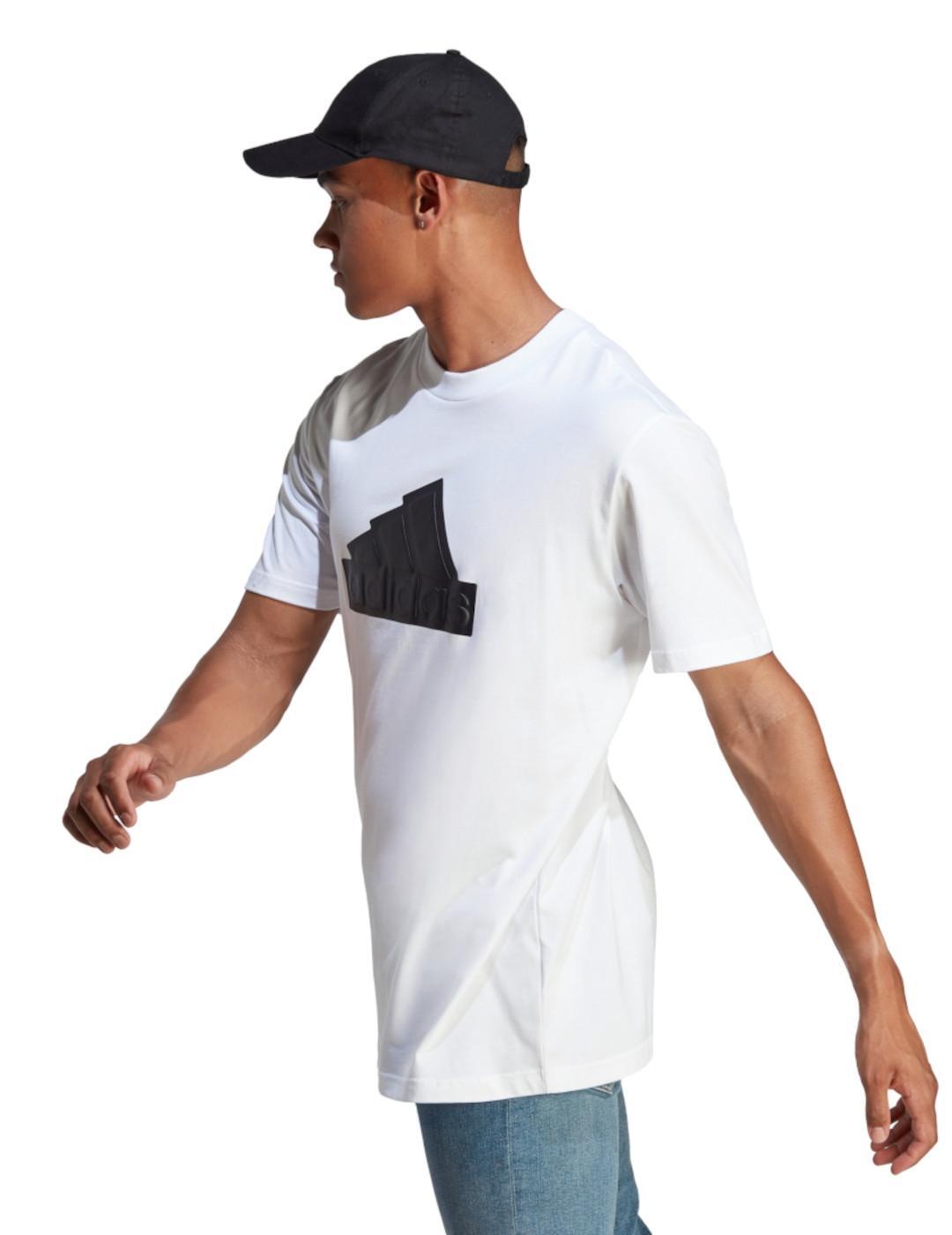 T-shirts pour homme Adidas Blanc. 4/5