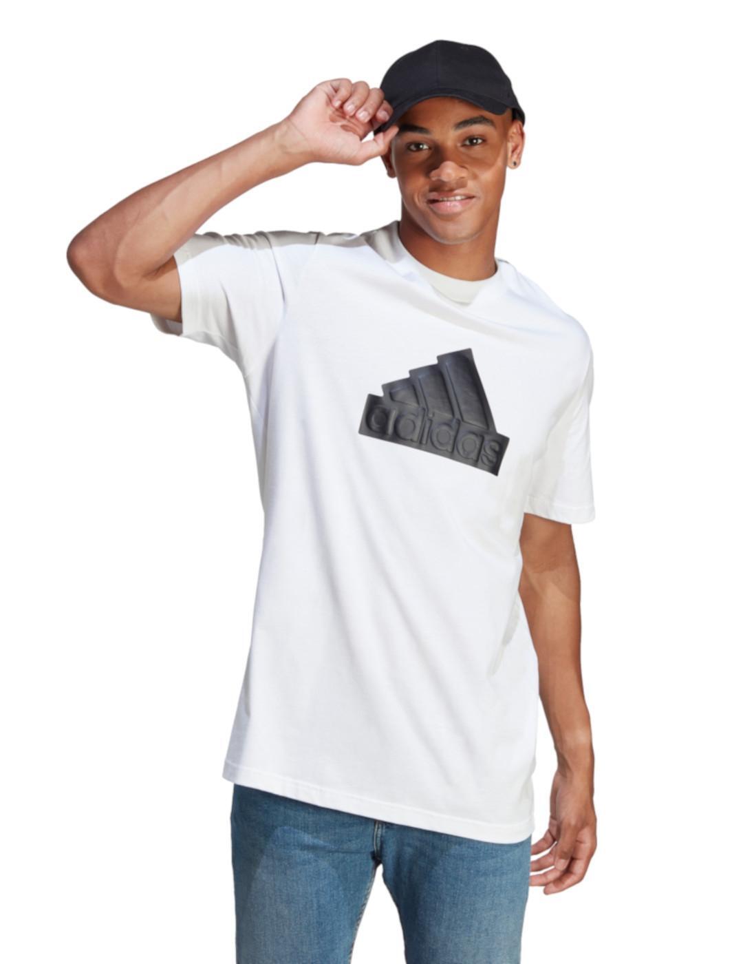 T-shirts pour homme Adidas Blanc. 2/5