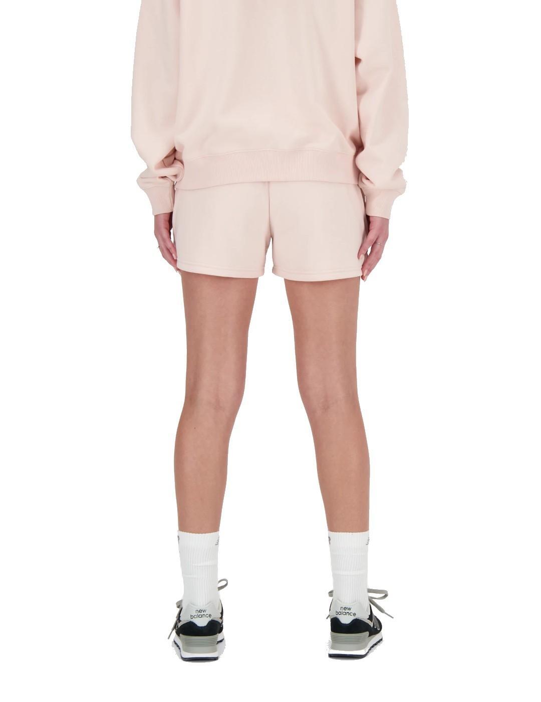 Shorts da donna New Balance rosa. 2/4