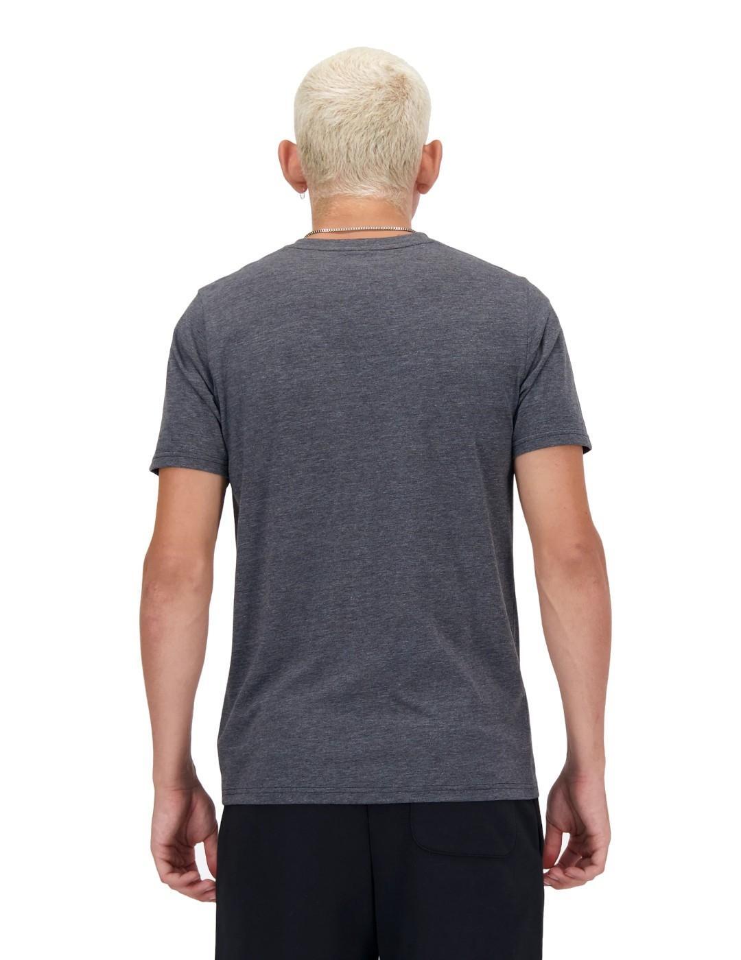 Camiseta para Hombre New balance Mt41070-bkh Gris 2/3