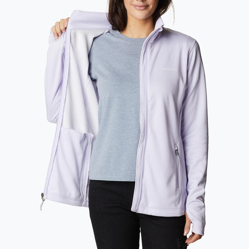 Swingsing Swingshirt Women's Columbia Park View Grid Fleece Full Zip