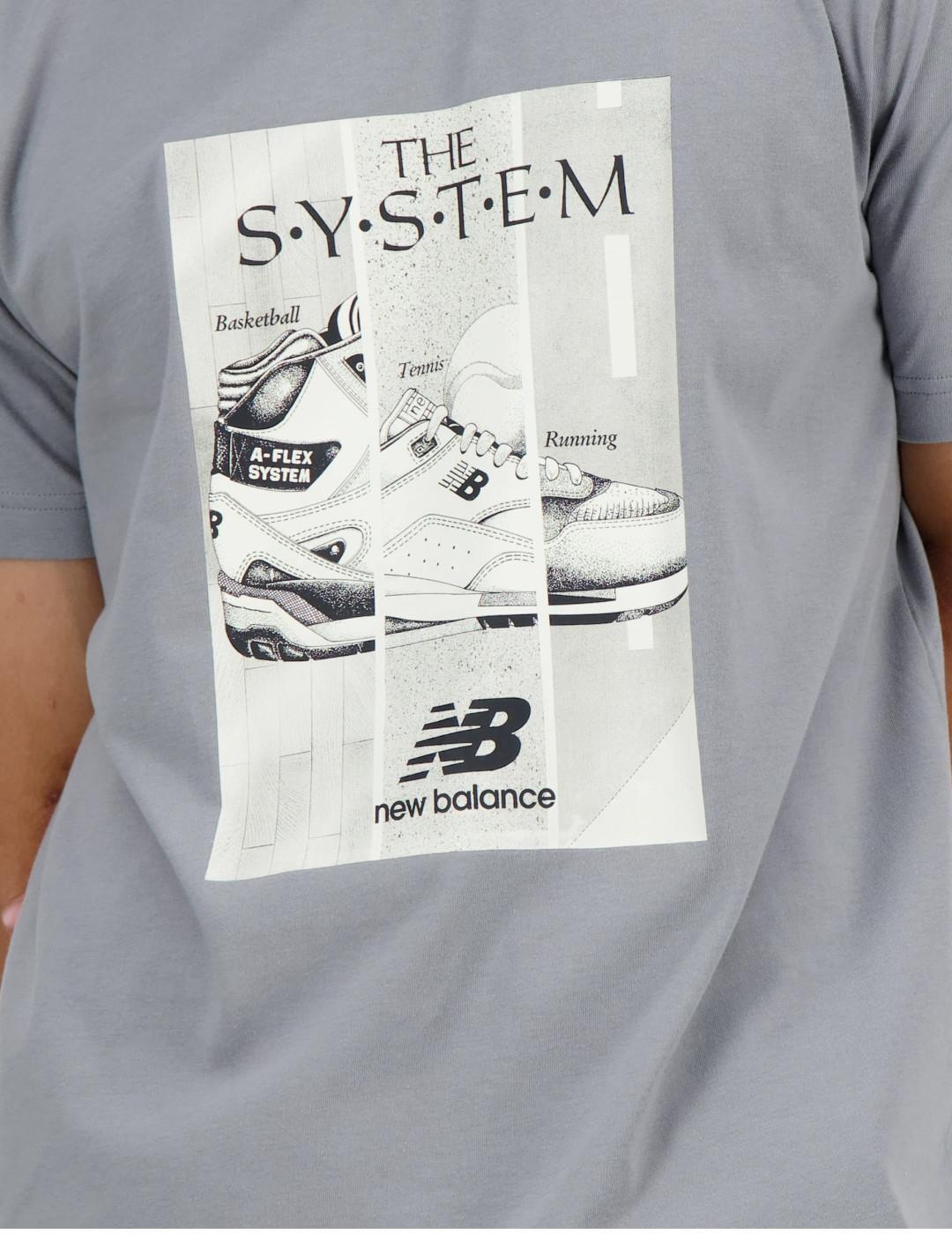 Camisetas para Hombre New balance  Gris 3/3