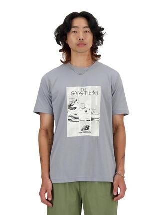 Camisetas para Hombre New balance Gris