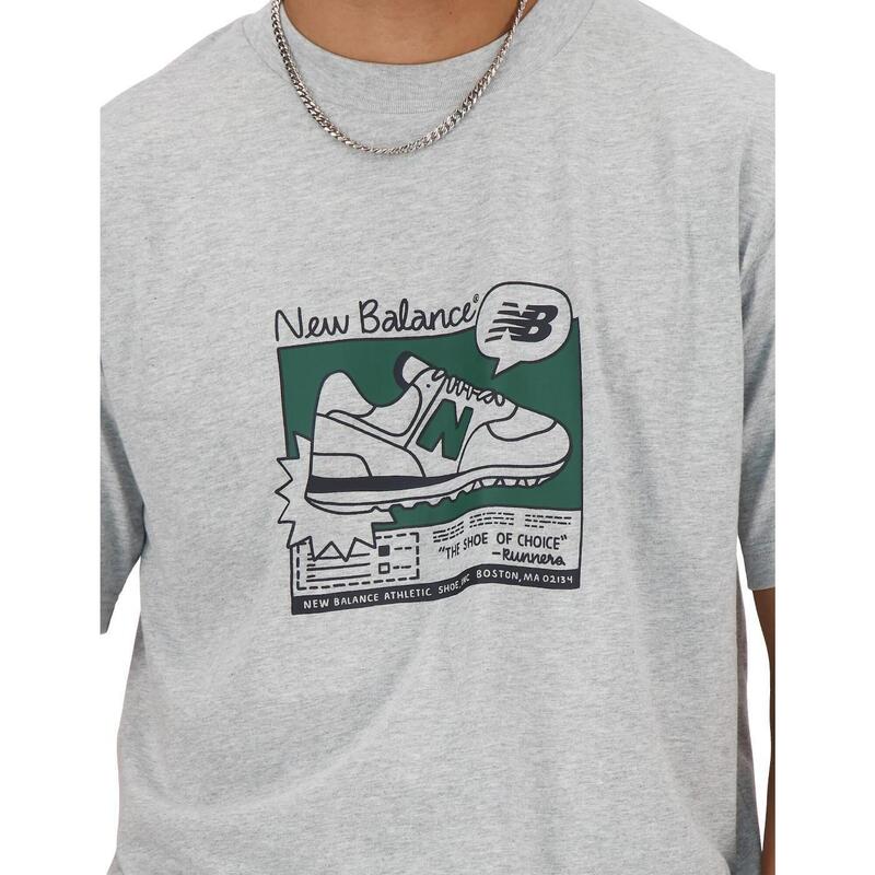 Camisetas para Hombre New balance  Gris