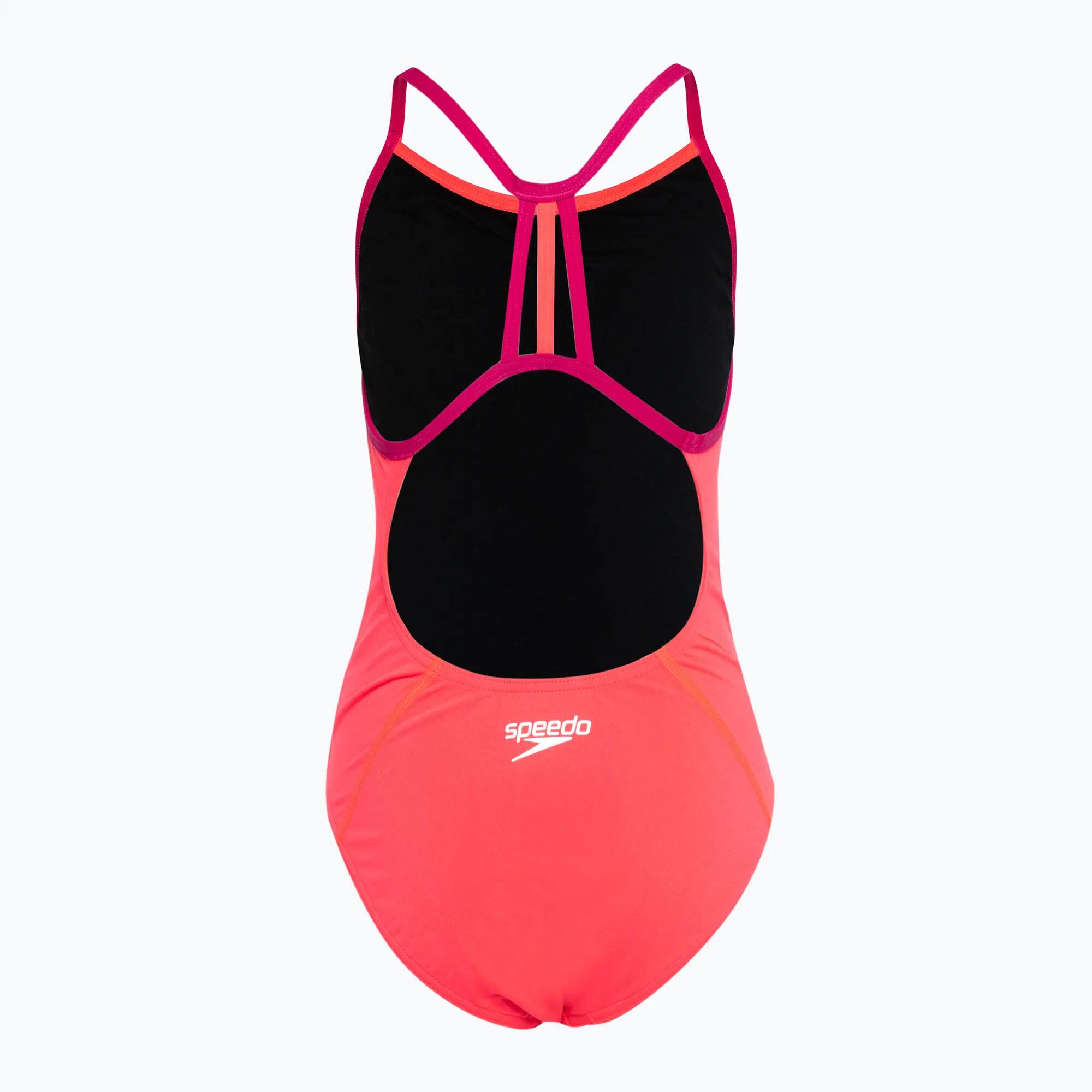 Kostium kąpielowy dziewczęcy Speedo Lane Line różowy 2/7