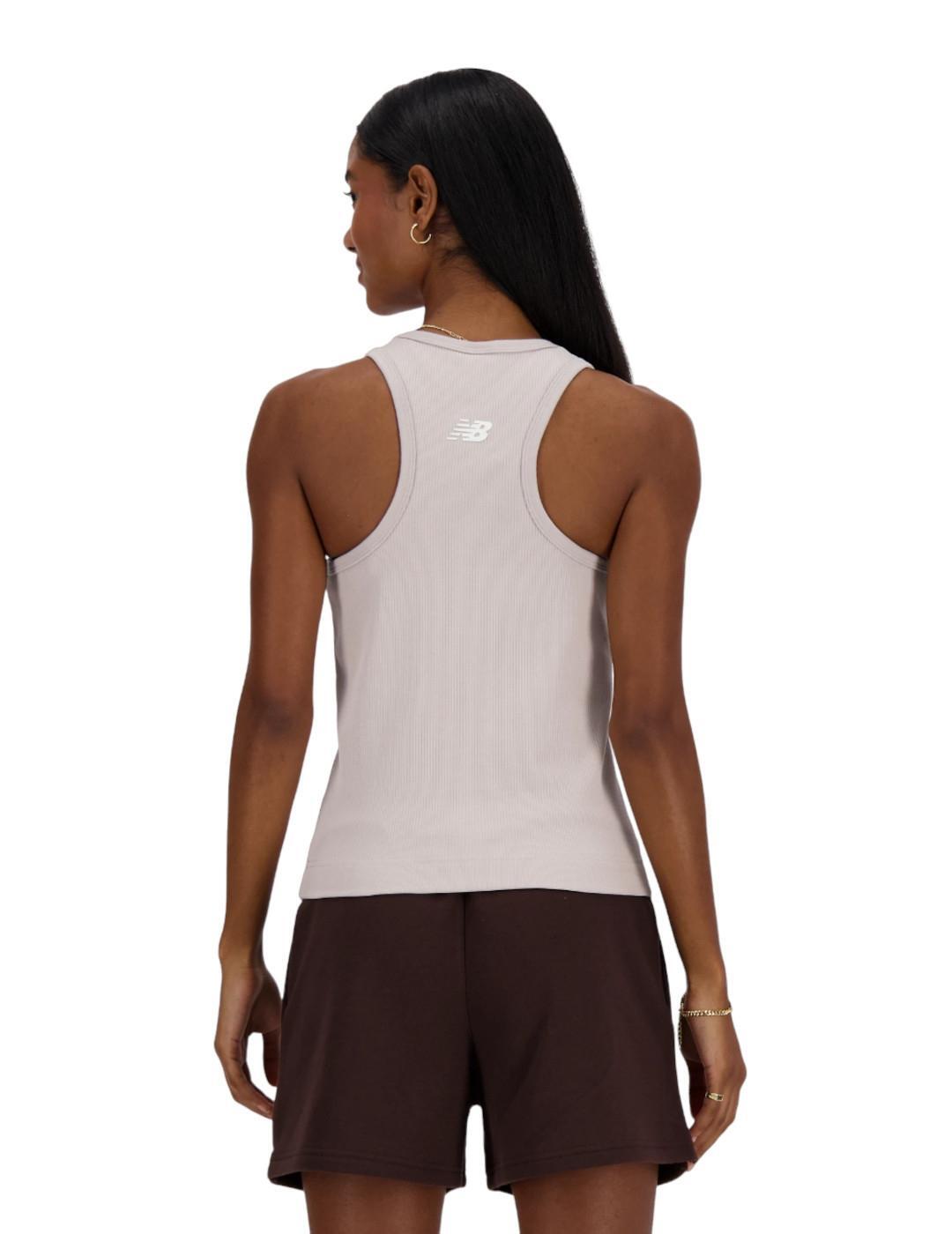 Camisetas para Mujer New balance  Beige 3/3