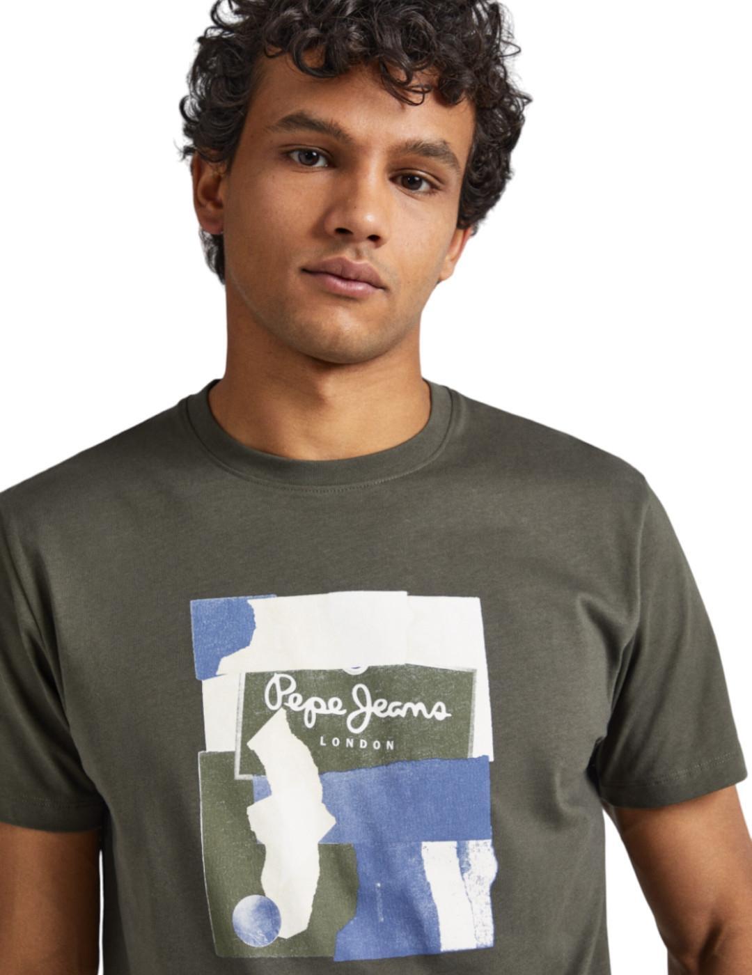 Camisetas para Hombre Pepe jeans  Verde 4/4
