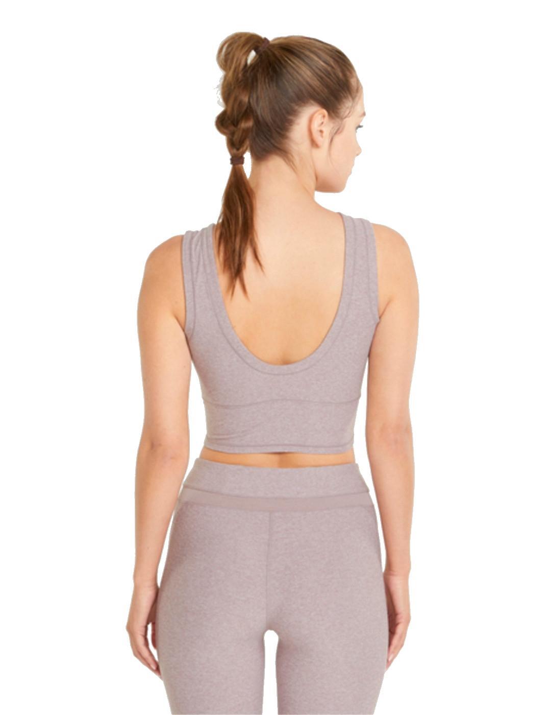 Top para Mulher Puma Studio Yogini Luxe Rosa 4/5
