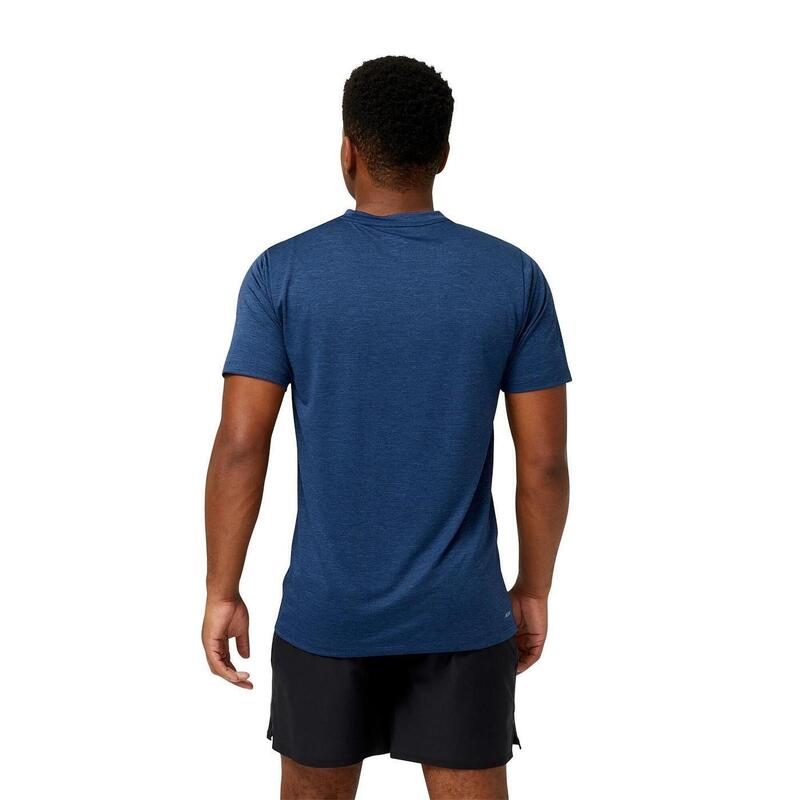 Camiseta de manga corta para Hombre New balance  tenacity Azul