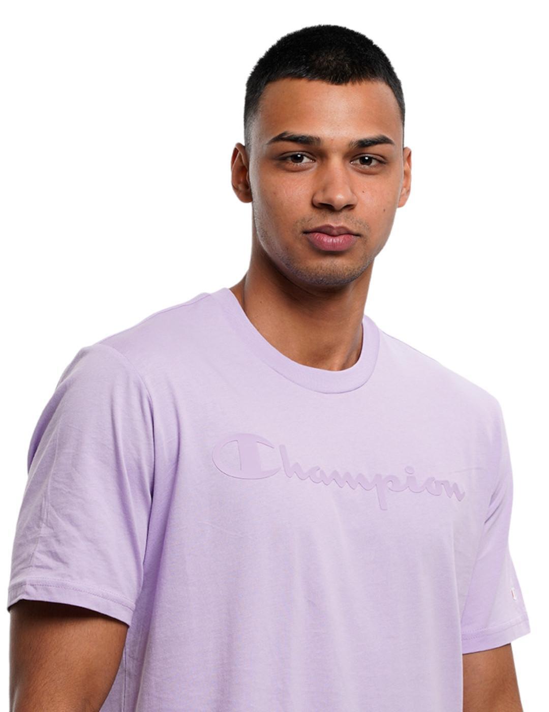 Camisetas para Hombre Champion  Morado 2/4