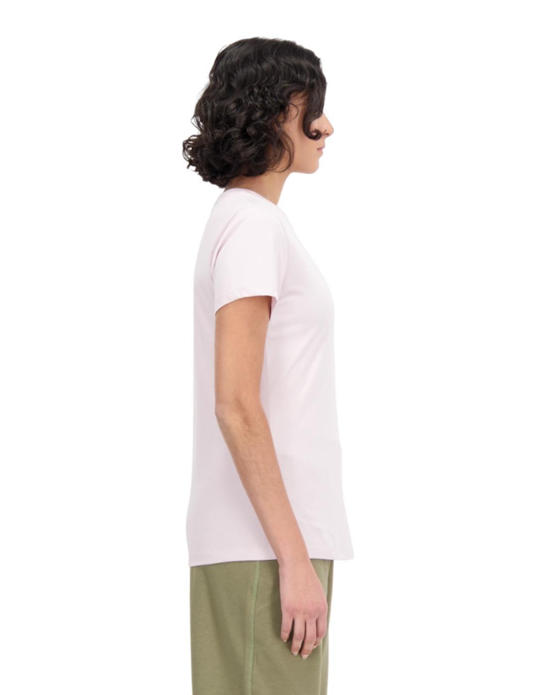 Camiseta de manga corta para Mujer New balance Essentials  Rosa 3/4