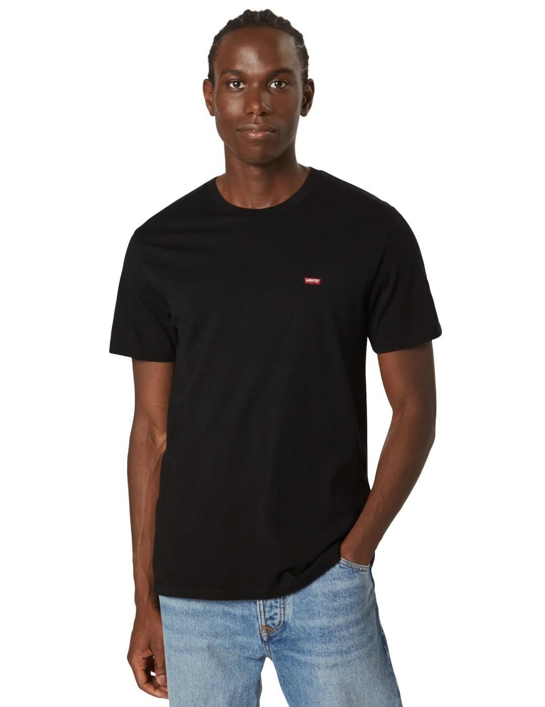 T-shirt pour homme Levis Logo petit Noir. 1/7