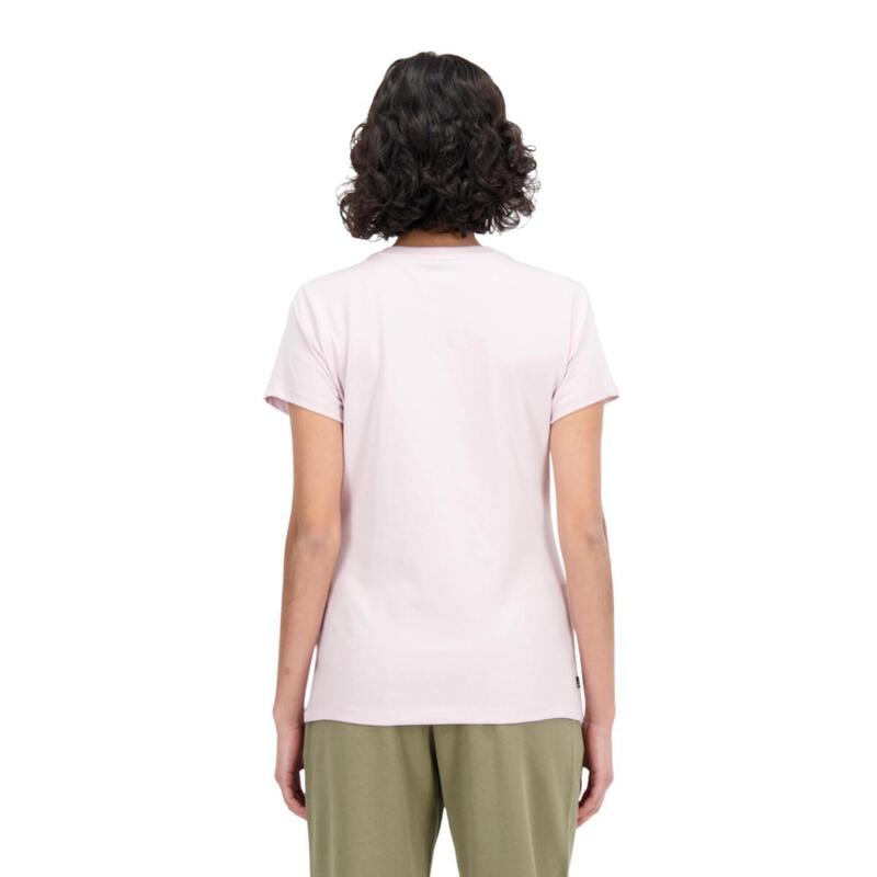 Camiseta de manga corta para Mujer New balance Essentials  Rosa