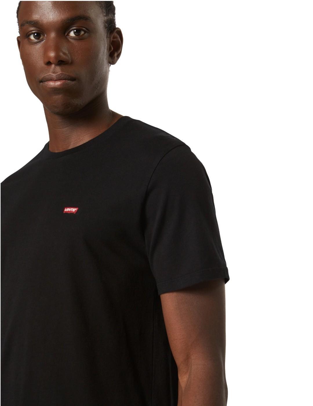 T-shirt pour homme Levis Logo petit Noir. 3/7
