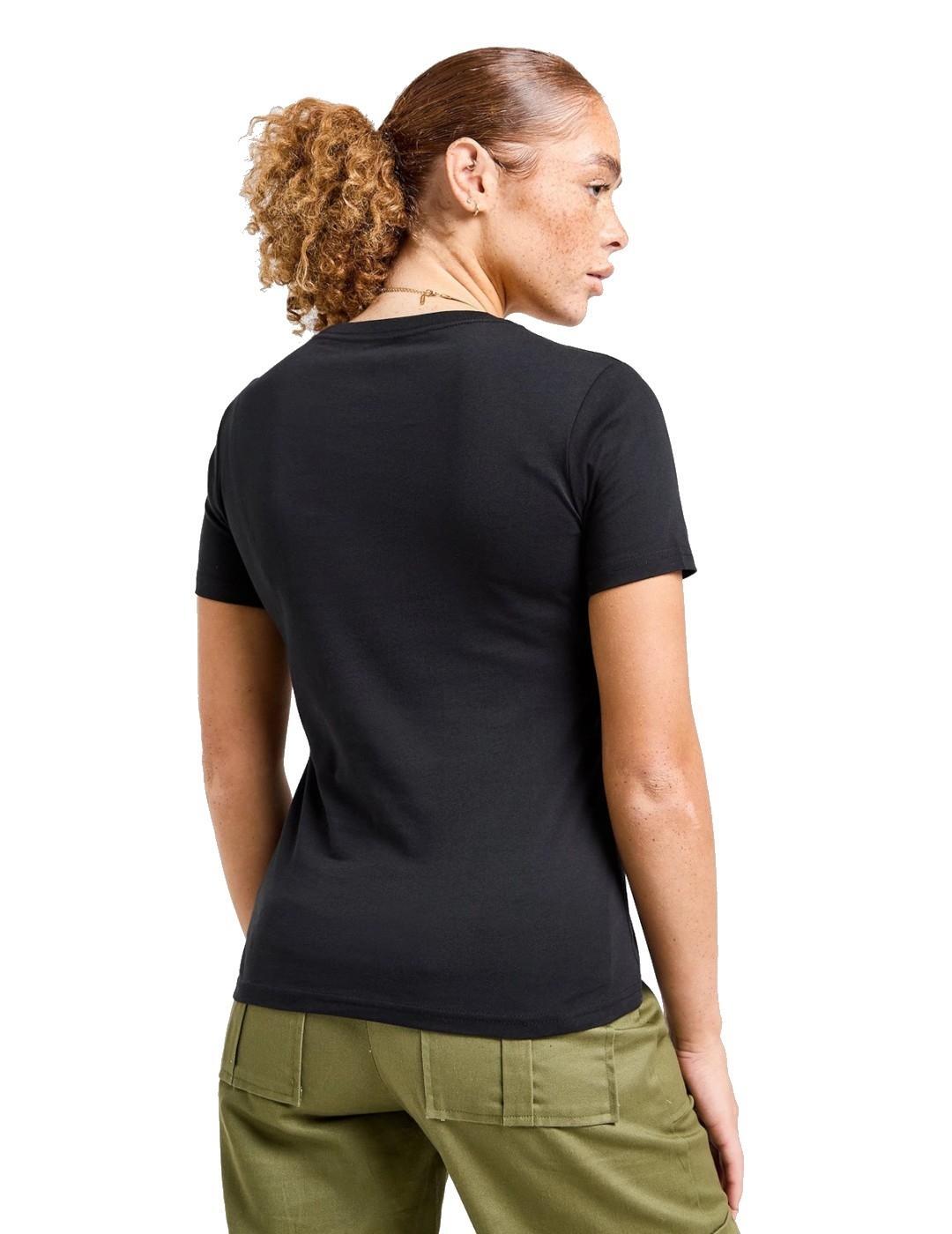 Chemise pour femme Converse Cherry star chevron Noir 3/4