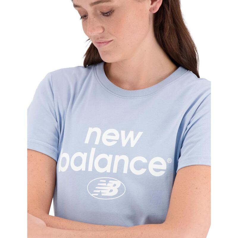 Camiseta de manga corta para Mujer New balance Wt31507 Azul