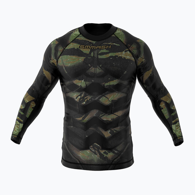 Rashguard a maniche lunghe da uomo SMMASH Tiger Armor