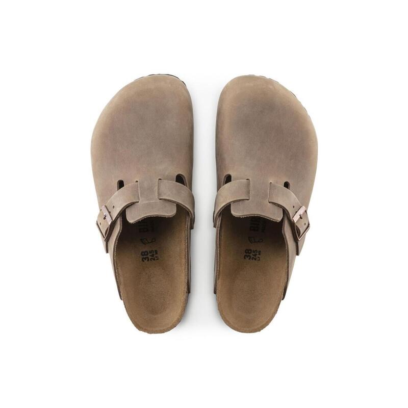 Sandale Birkenstock Boston înguste bej unisex