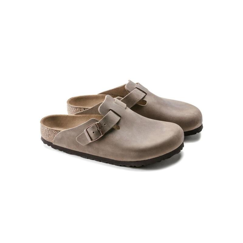Sandale Birkenstock Boston înguste bej unisex