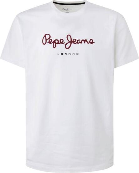 Pepe Jeans Herren T-Shirt - EGGO N, Rundhals, Kurzarm, Logo Dunkelblau XL