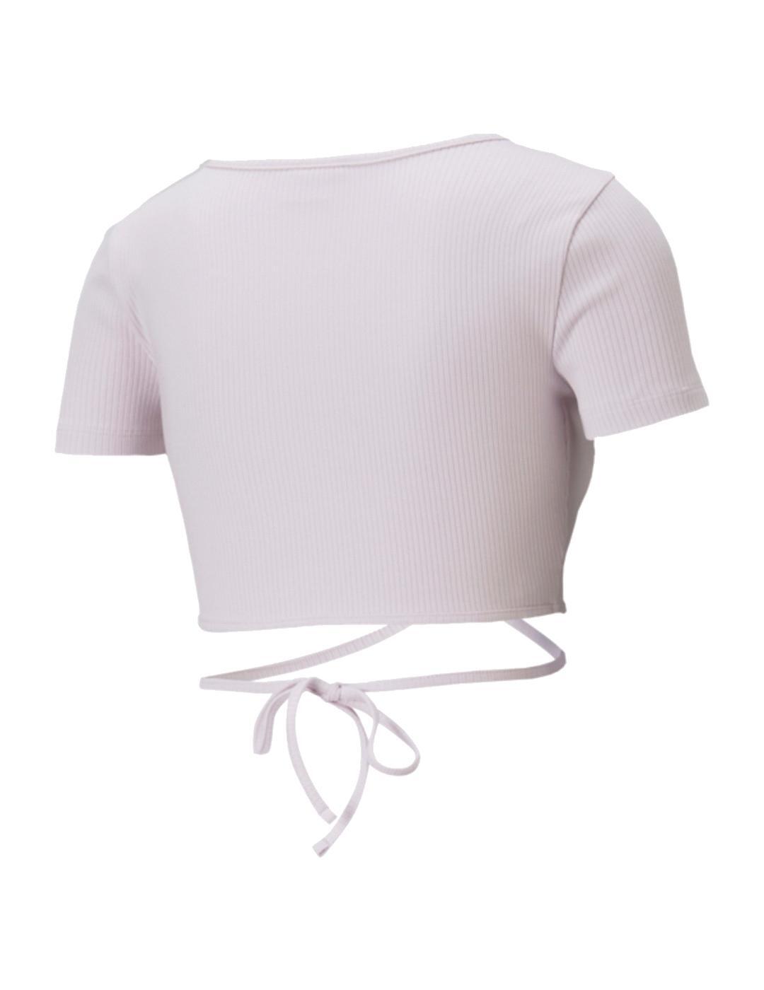 Haut pour femme Puma Classics côtelé violet 2/5