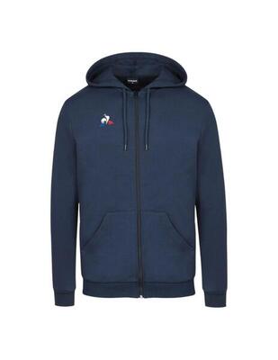 Felpe con cappuccio in pile per uomo Le Coq Sportif Full Marino