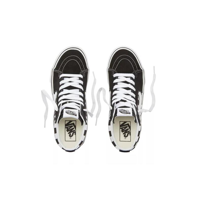Pantofi Vans Checkerboard SK8-Hi Platform 2.0 Alb/Negru