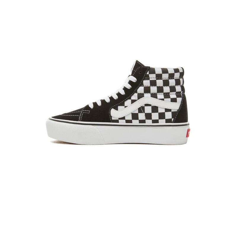 Pantofi Vans Checkerboard SK8-Hi Platform 2.0 Alb/Negru