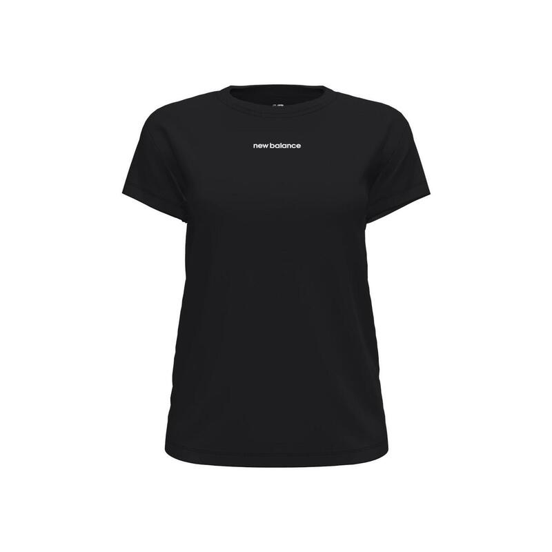 Camiseta de manga corta para Mujer New balance Relentless Negro