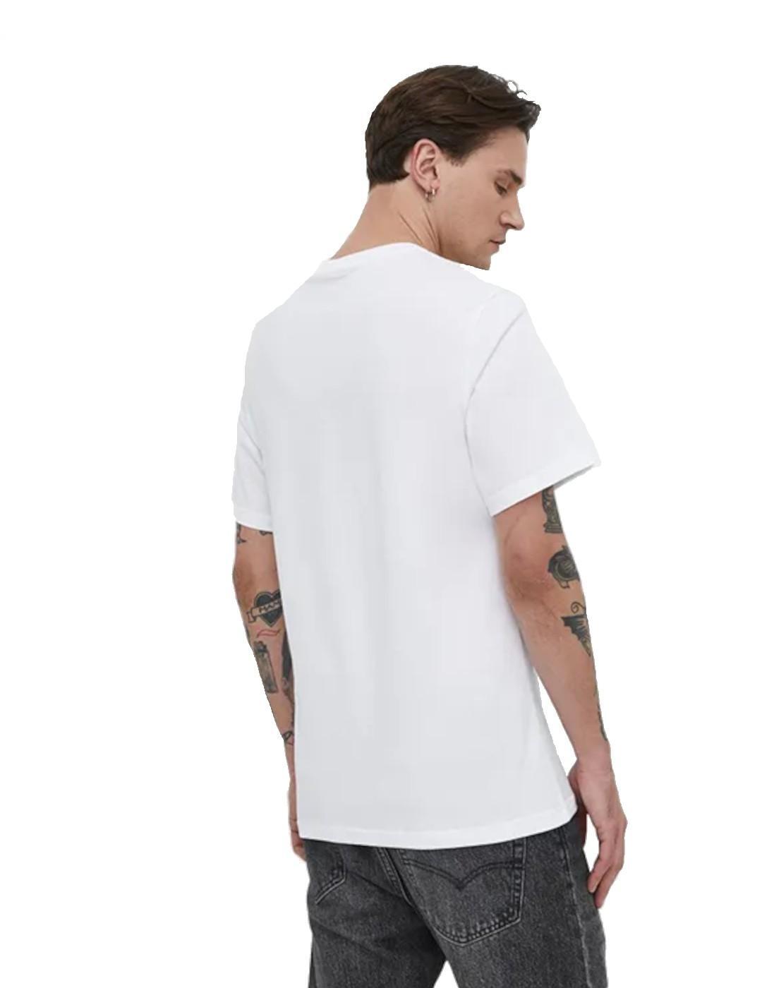 Camiseta para Homem Converse Star chev Branco. 3/5