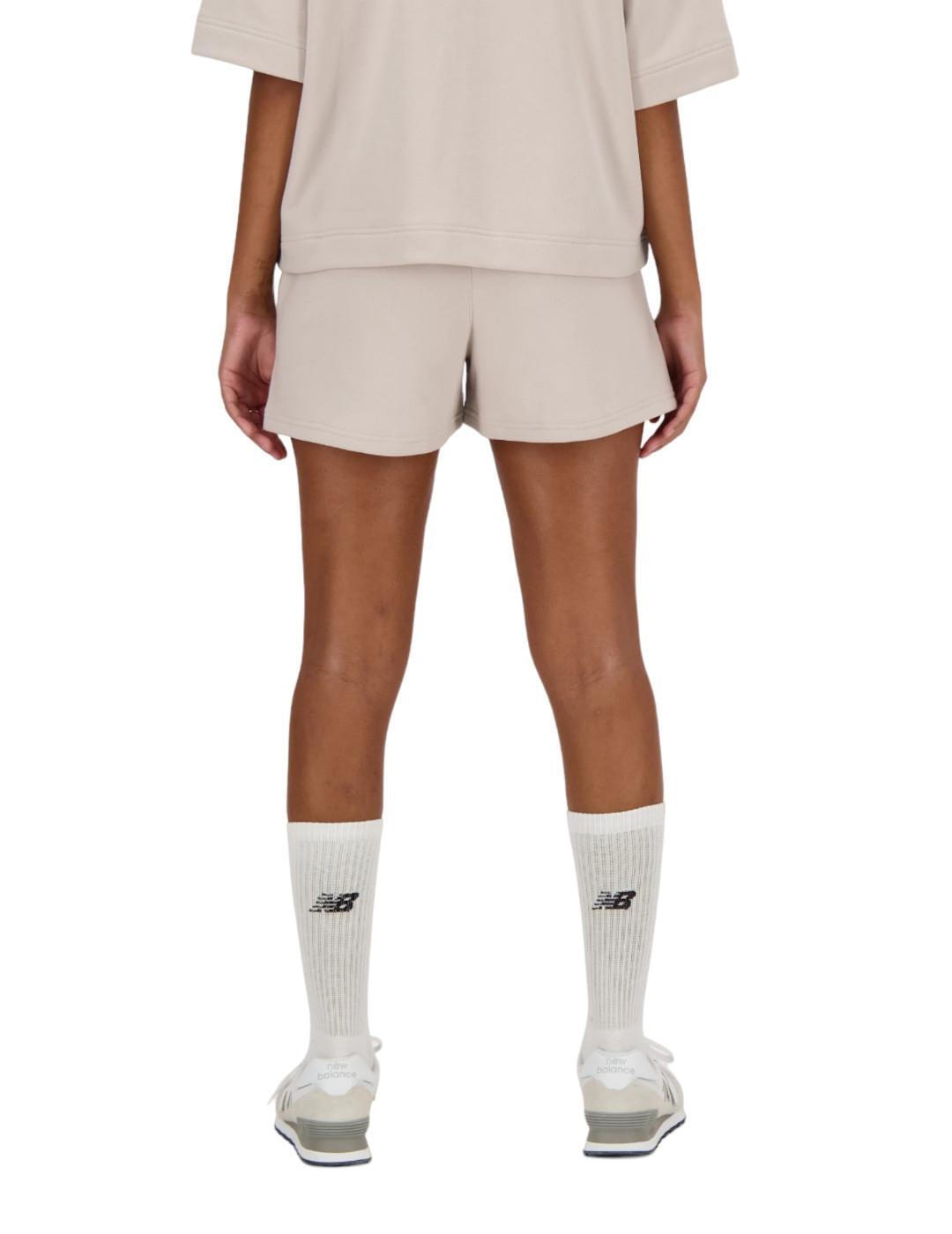 Shorts pour femme New Balance beige 2/5