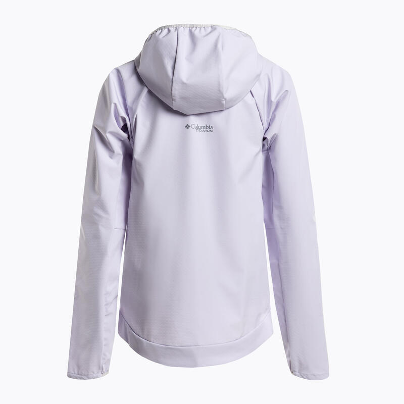 Geacă drumeție femei Softshell Columbia Platinum Peak mov