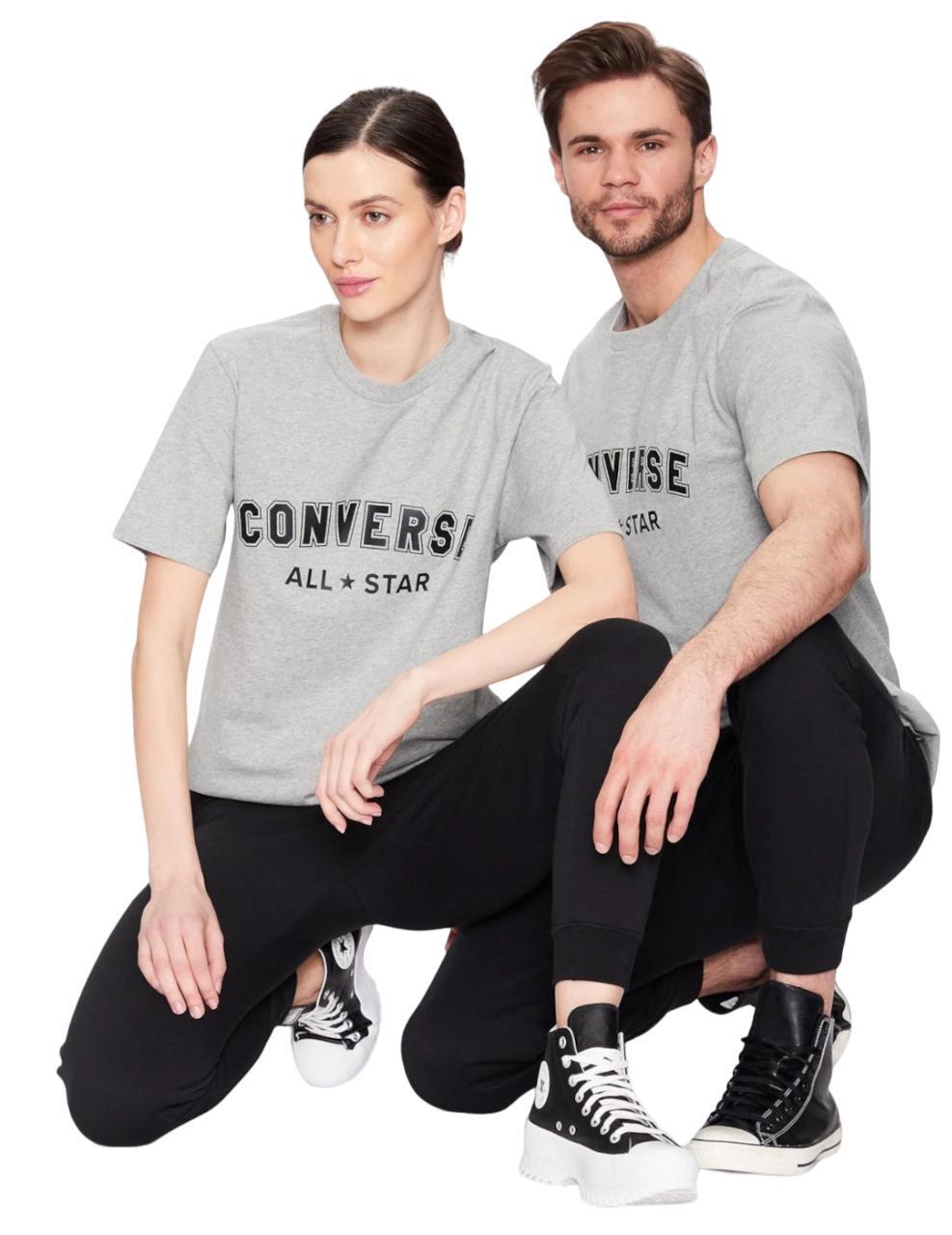 T-shirt Converse coupe ajustée Blanc 3/4
