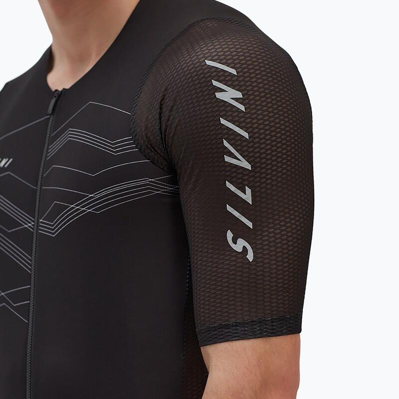 Camisa de bicicleta para hombres Silvini Legno MD2000 Negro