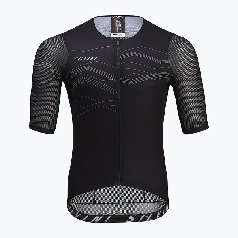 Camisa de bicicleta para hombres Silvini Legno MD2000 Negro