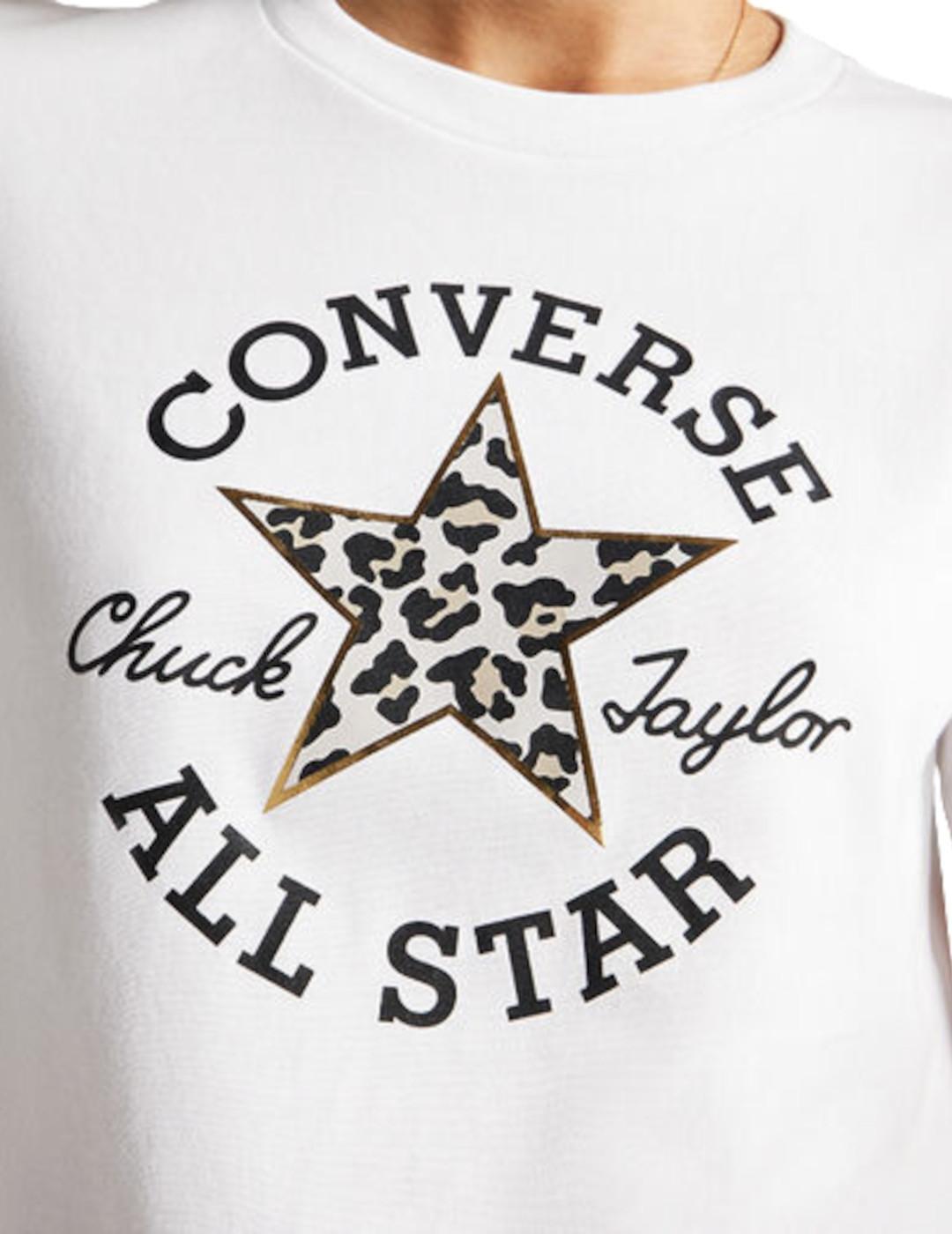T-shirts pour femmes Converse Blanc 4/5