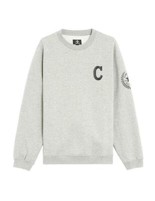 Felpe con cappuccio e maglie polari Converse Chuck retro graphic Grigio