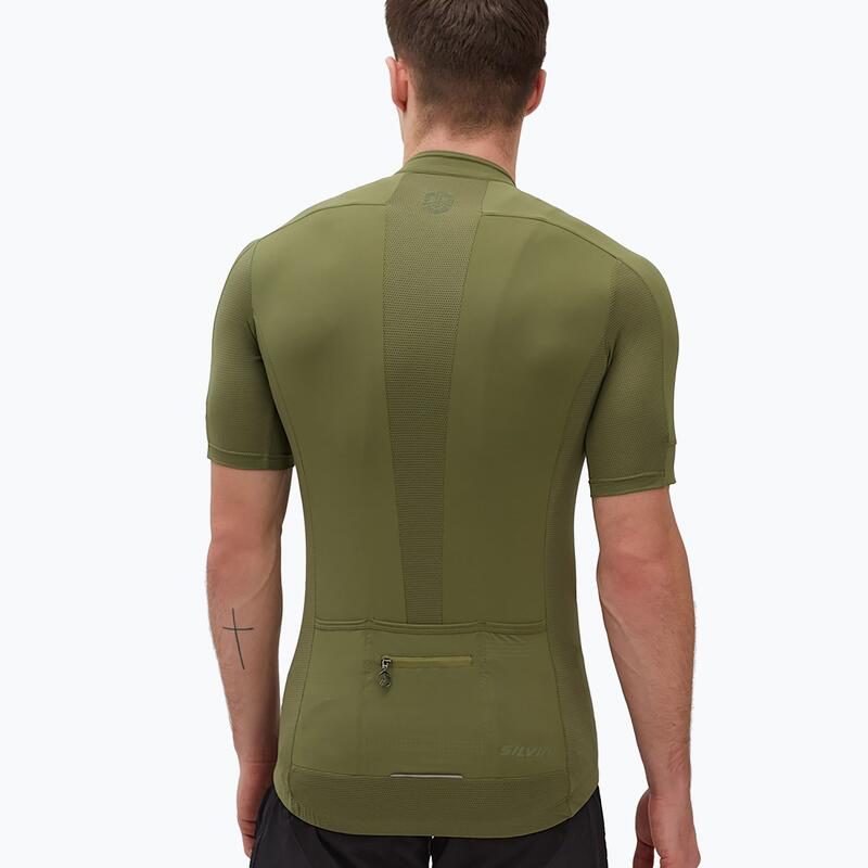 Camisa de bicicleta para hombres Silvini Cen. MD2015 Green