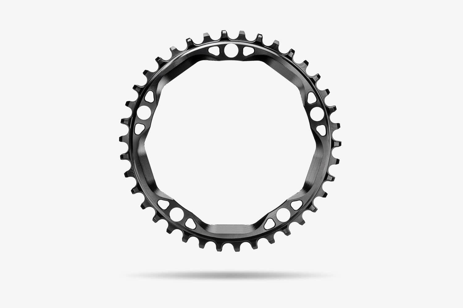 AbsoluteBLACK Round PREMIUM 130BCD 5 Hole CX NW Chainring Black / 42T