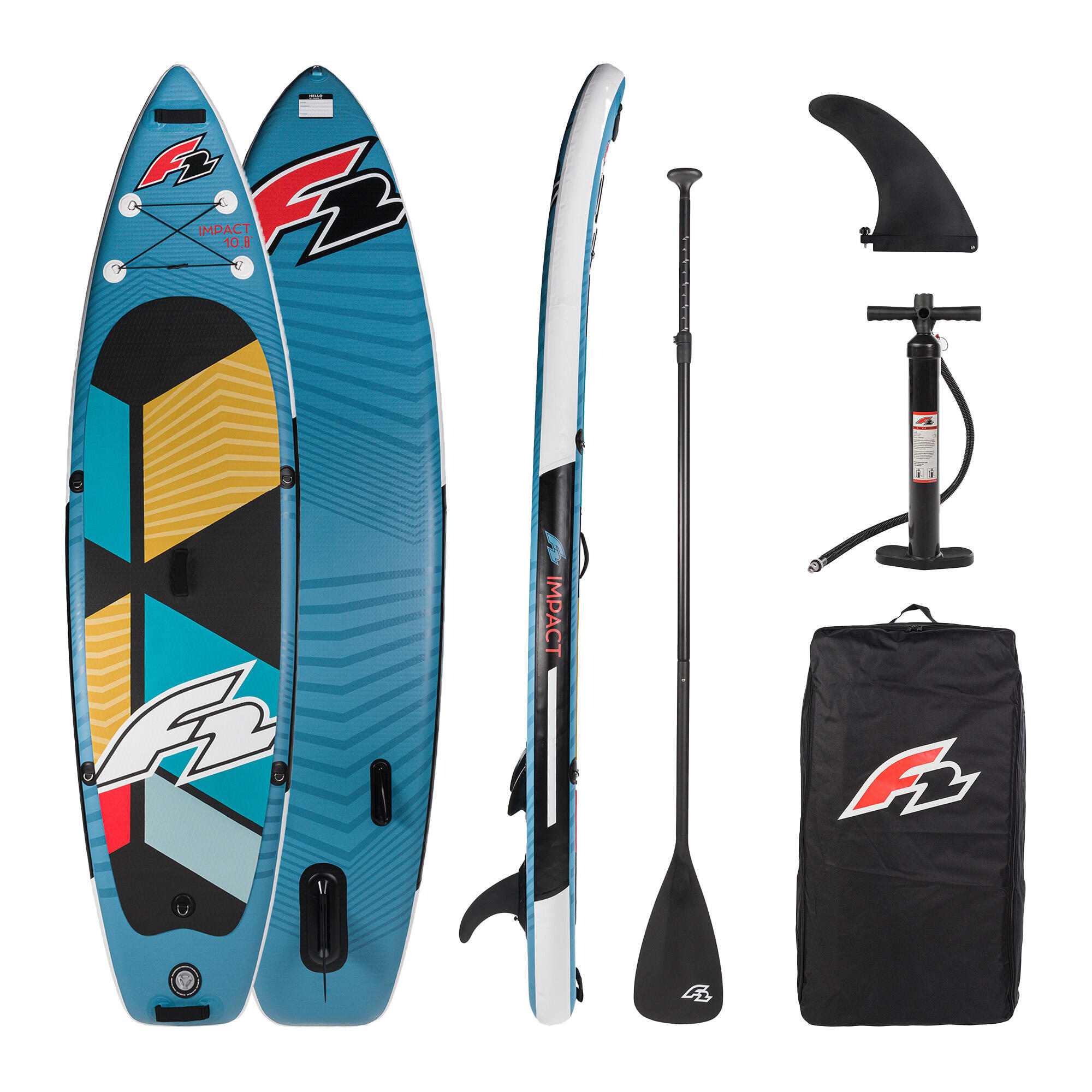 F2 paddleboard F2 Impact 10'8''x33''x6'' TURQUISE