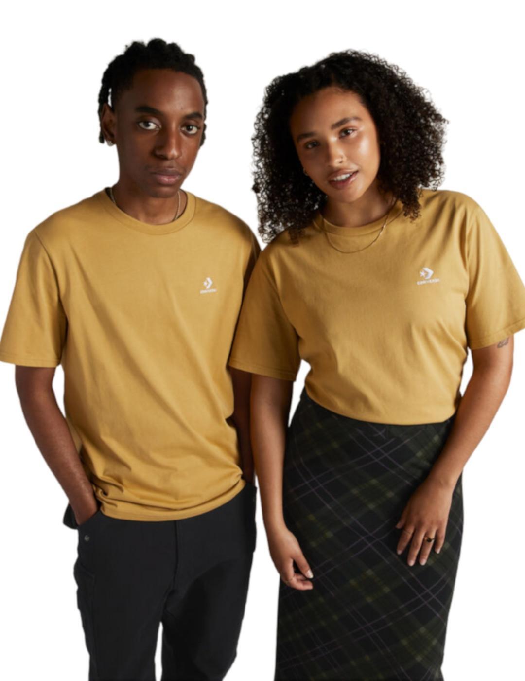 T-shirts pour hommes Converse Jaune 1/4