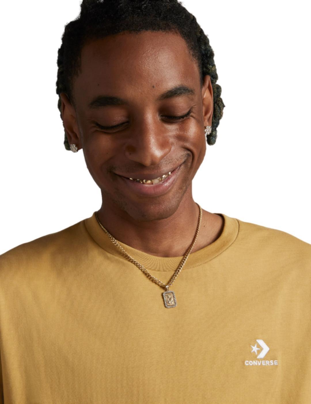 T-shirts pour hommes Converse Jaune 2/4