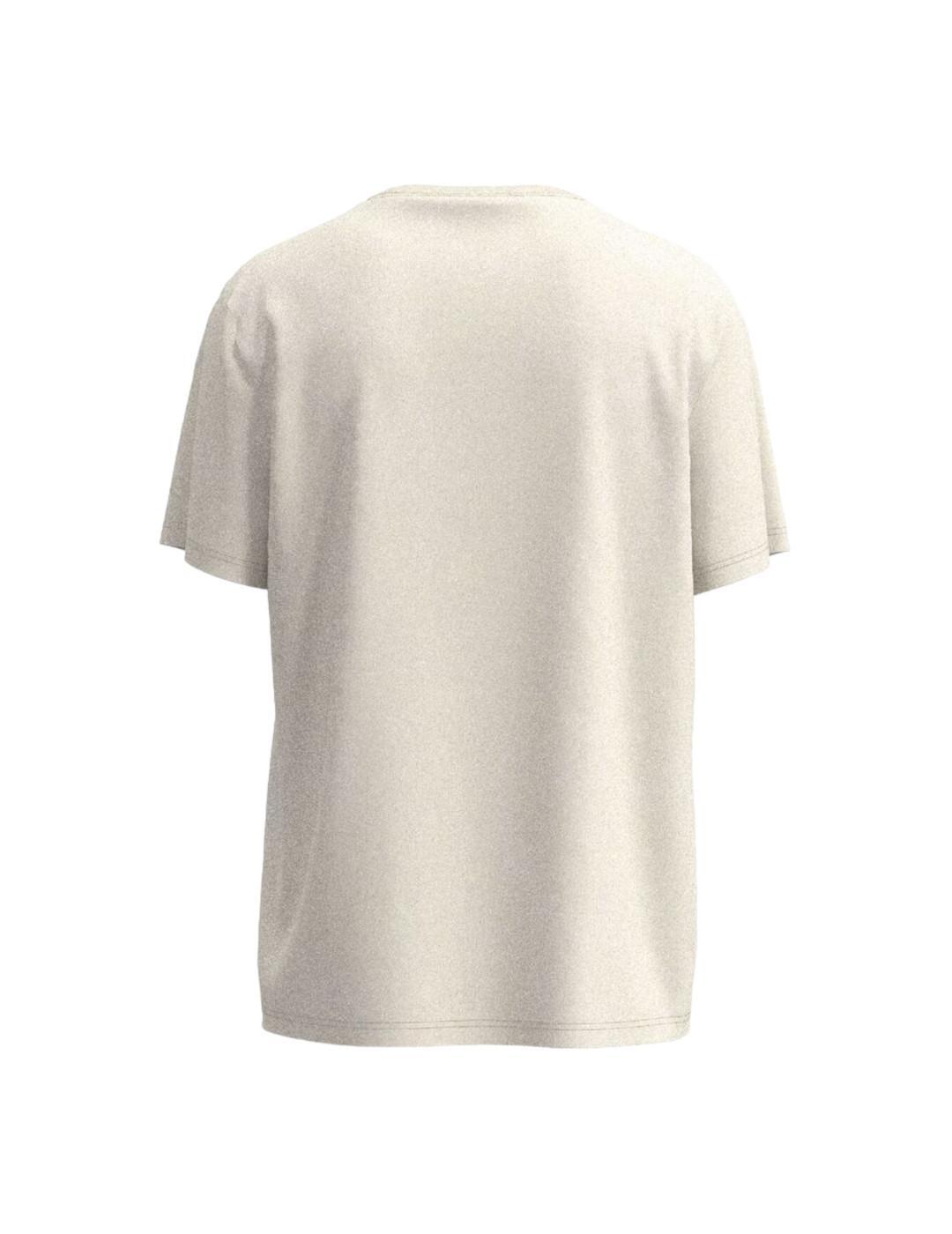Camisetas para Homem Pepe Jeans Bege. 2/4