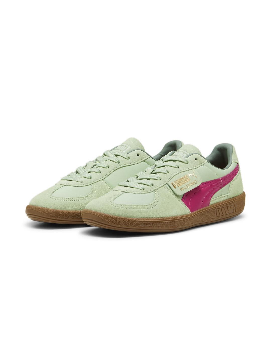 Puma Palermo og Green Men's Sneakers. 3/4